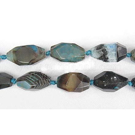 Natural Agate Beads Strands G-N212-26-1