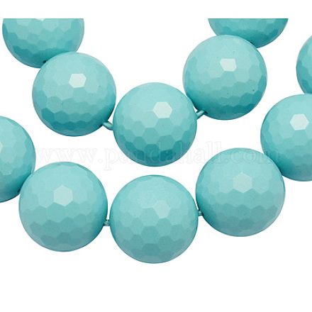 Chapelets de perles en turquoise synthétique G-Q038-2-1