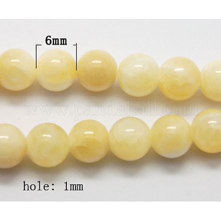 Perle naturali giada gialla G-Q276-1-1