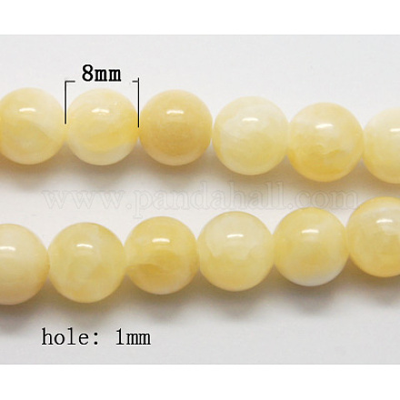 Perle naturali giada gialla G-Q277-1-1