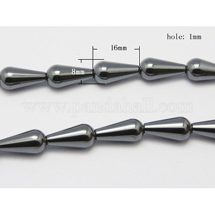 Non-Magnetic Synthetic Hematite Beads Strands G-Q292-1-1