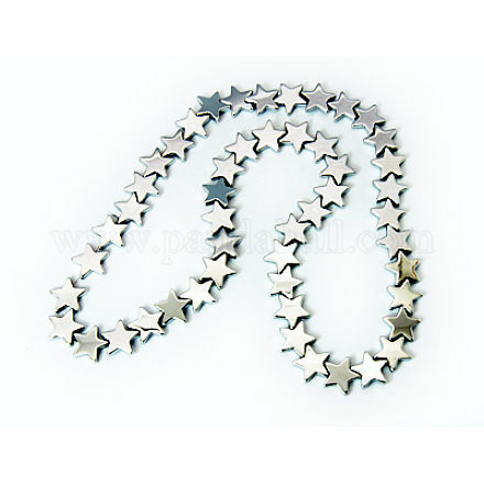 Chapelets de perles en hématite synthétique sans magnétiques G-Q670-2-1