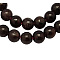 Natural Garnet Bead Strands, Grade B, Round, Dark Red, 4mm, about 100pcs/strand, 15.5 inch