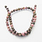 Gemstone Beads Strands, Natural Rhodonite, Round, Sienna, Size: about 8mm in diameter, 51pcs/strands