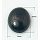 Natürliche schwarze Achat-Cabochons G-BA10x8x4-1