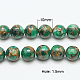 Chapelets de perles de pierre clinquant d'or synthétique G-G026-R-10mm-3-1