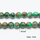 Chapelets de perles de pierre clinquant d'or synthétique G-G026-R-6mm-3-1