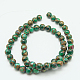 Synthetic Gold Clinquant Stone Beads Strands G-G026-R-8mm-3-2