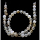 Natural Gray Agate Beads Strands G-GR8MM-221A-2