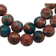 Fili sintetici di giada bianca oceanica (pietra del fiore della pioggia) G-GR8MM-226-1