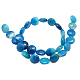 Natural Striped Agate/Banded Agate Beads Strands G-H008-12-2