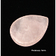 Natural rosa de cabuchones de cuarzo G-H1524-1-2