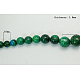 Cordon de perles graduées turquoise jaune naturel G-N001-15-1