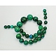 Cordon de perles graduées turquoise jaune naturel G-N001-15-2