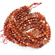 Brins de perles d'agate rouge de Mandchourie naturelle G-N213B-75-2