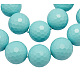Kunsttürkisfarbenen Perlen Stränge G-Q042-2-1