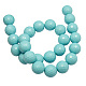 Kunsttürkisfarbenen Perlen Stränge G-Q042-2-2