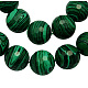 Chapelets de perles en malachite synthétique G-Q043-6-1