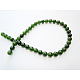 Hilos de abalorios de jade blanco natural G-Q611-3-2