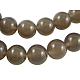 Natural Grey Agate Beads Strands G438-3-1
