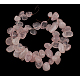Chapelets de perles en quartz rose naturel G505-034-1