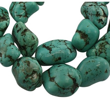 Natural Howlite Beads Strands G742-1