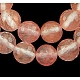 Cherry Quartz Glass Beads Strands G866-054-1