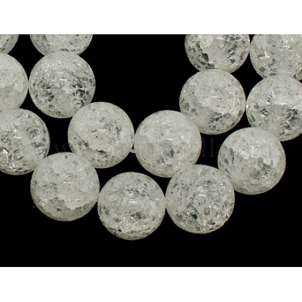 Synthetic Crackle Quartz Beads Strands GBA092-14MM-1