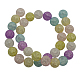 Synthetic Crackle Quartz Beads Strands GBA091-12MM-2