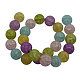Synthetic Crackle Quartz Beads Strands GBA091-16MM-1-2