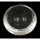 クリアガラスカボション  トランスペアレント  ジュエリーやカボションセッティングの半円サークルフラットバック  透明  30mm  8mm（範囲：7.5~8.5mm）の厚さ GGLA-G009-3