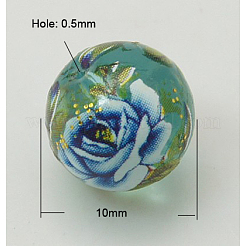 Vetro stampato perline&nbsp;GLAA-C002-M