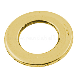 Tibetan Style Linking Rings, Donut, Lead Free and Cadmium Free, Antique Golden, about 28mm in diameter, 2mm thick.