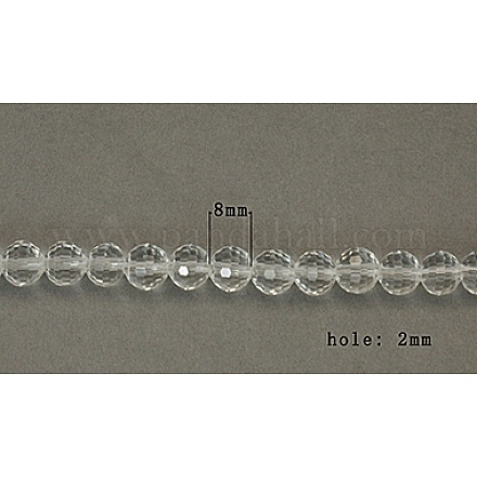 Imitazione perle di vetro cristallo GLAA-D026-1-1