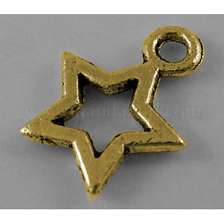 Tibetan Style Alloy Antique Golden Charms GLF0037Y-NF-1