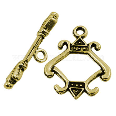 Tibetan Style Alloy Toggle Clasps GLF5127Y-NF-1