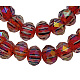 Chapelets de perles en verre électroplaqué GLAD-Q010-M-2