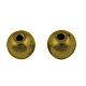 チベット風スペーサービーズ  鉛フリー＆カドミウムフリー  アンティークゴールデンカラー  ラウンド  直径5mm  穴：1.5mm GLF11486Y-1