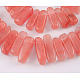 Cherry Quartz Glass Beads Strands GPE014-1