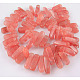 Cherry Quartz Glass Beads Strands GPE014-2