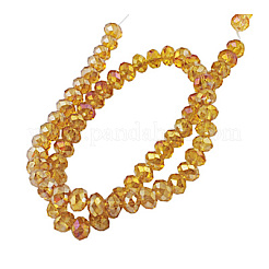 Chapelets de perles en verre électroplaqué&nbsp;GR10MMY-5AB
