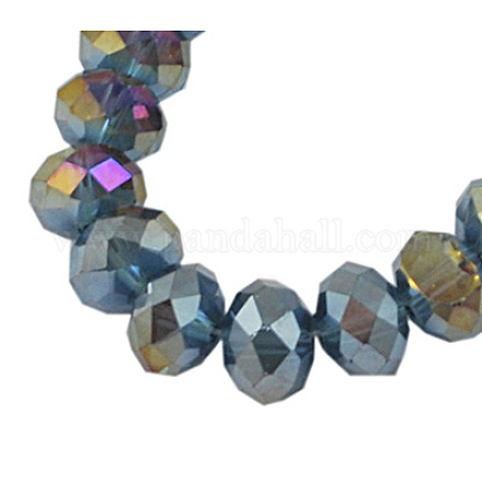 Chapelets de perles en verre électroplaqué GR10MMY-1AB-1