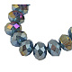 Chapelets de perles en verre électroplaqué GR12MMY-1AB-1