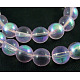 Chapelets de perles en verre rondes GR8mm29Y-AB-1