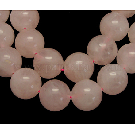 Natural Rose Quartz Beads Strands GSR18mmC034-1