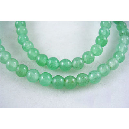 Natürlichen grünen Aventurin Perlen Stränge GSR4mmC024-1
