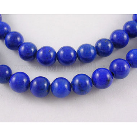 16 inch Grade A Round Natural Lapis Lazuli Beads Strands GSR4mmC123-1