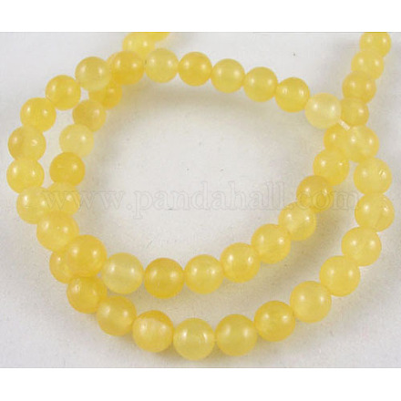 Brins de perles de pierres précieuses naturelles de 15 pouce ~ 16 pouces GSR6mmC028-1
