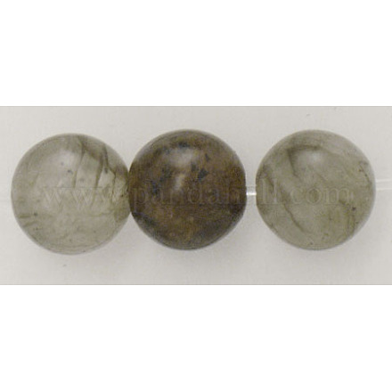 Round Natural Labradorite Beads Strands GSR6mmC102-1