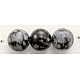 Naturschneeflocke Obsidian Perlen Stränge GSR12mmC009-1